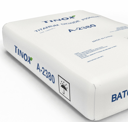純TINOX A-2380 乾燥加工されたチタン二酸化ルチル 塗料紙と陶器の白さと明るさの向上のために