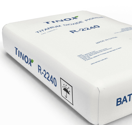 プラスチックの適用 酸化チタン ルチル TINOX R-2240 密度が高い 分散性が良い